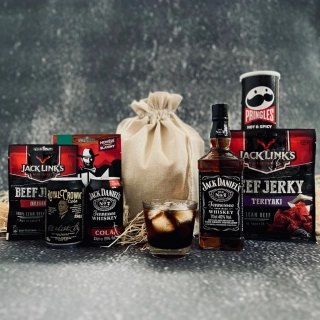 Dárkový BOXík pytel s Jack Daniel's No.7 40% 0,7 l